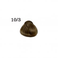 Фарба для волосся перманентна 10/3 Яскравий блондин сандре Subrina Unique 100 мл