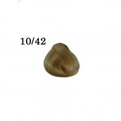 Фарба для волосся перманентна 10/42 Яскравий блондин золотисто-перлинний Subrina Unique 100 мл