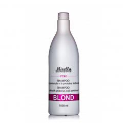 Шампунь блонд розовый Mirella 1000 мл - Mirella Professional. цена, купить в Украине