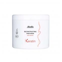 Відновлювальна маска з кератином Mirella Professional Reconstructing Hair Mask with Keratin 500 мл - Mirella Professional. цена, купить в Украине