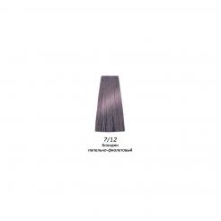 Фарба для волосся 7.12 блондин попелясто-фіолетовий Mirella 60 мл
