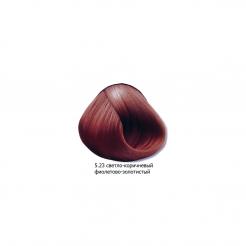 Краска для волос 5.23 светло-коричневый фиолетово-золотистый Mirella