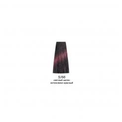 Фарба для волосся 5.66 світлий шатен інтенсивно-червоний Mirella 60 мл