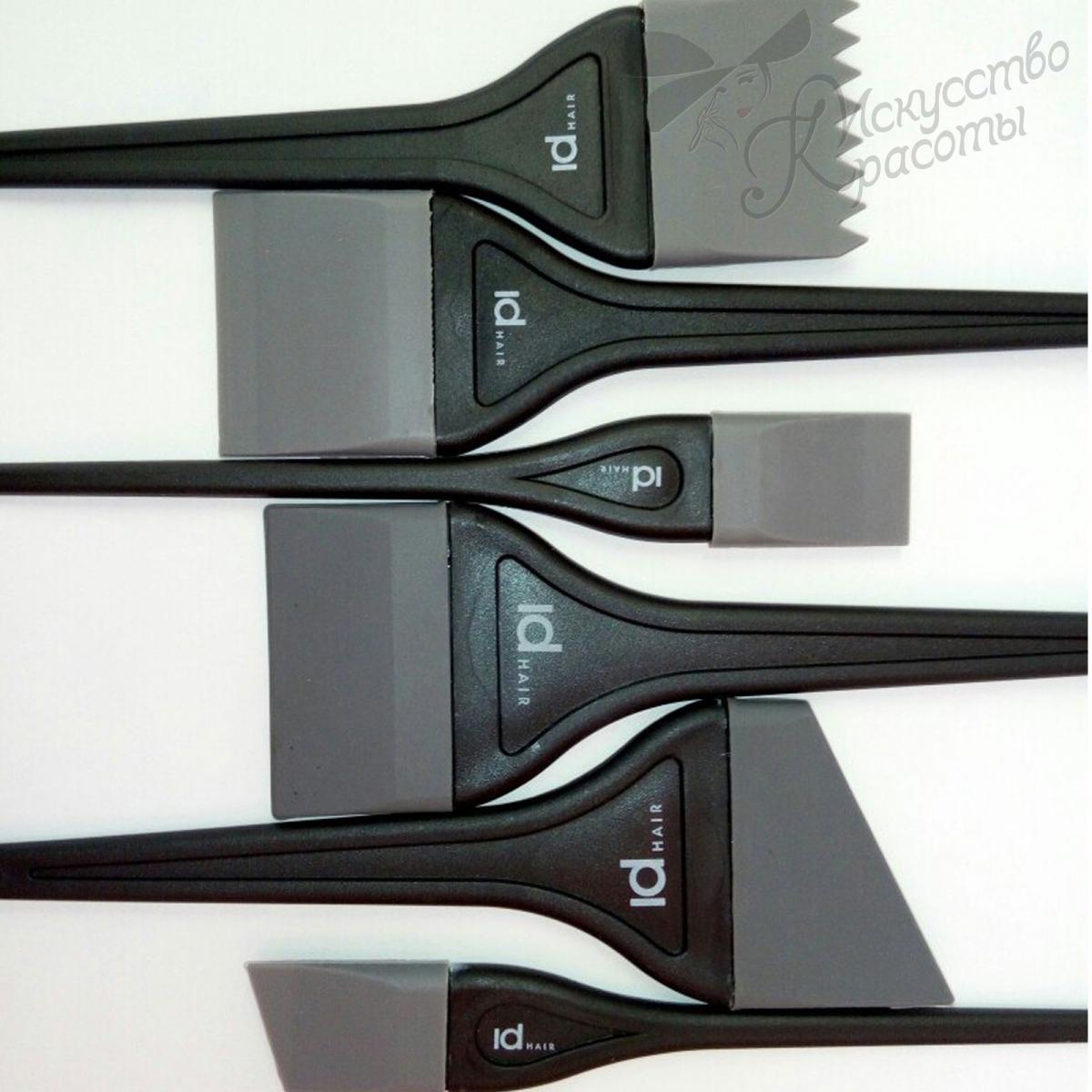 Набор силиконовых кисточек для окрашивания ID Hair 6 шт.