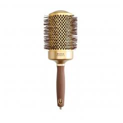 Брашинг Olivia Garden Expert Blowout Shine Wavy Bristles Gold&Brown 65мм  - Olivia Garden. цена, купить в Украине